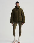 Olive Wilkins Sherpa Puffer Jacket