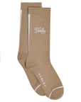 Light Taupe Ivan Light Rib Sock