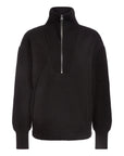 Black Theresa Half-Zip Fleece