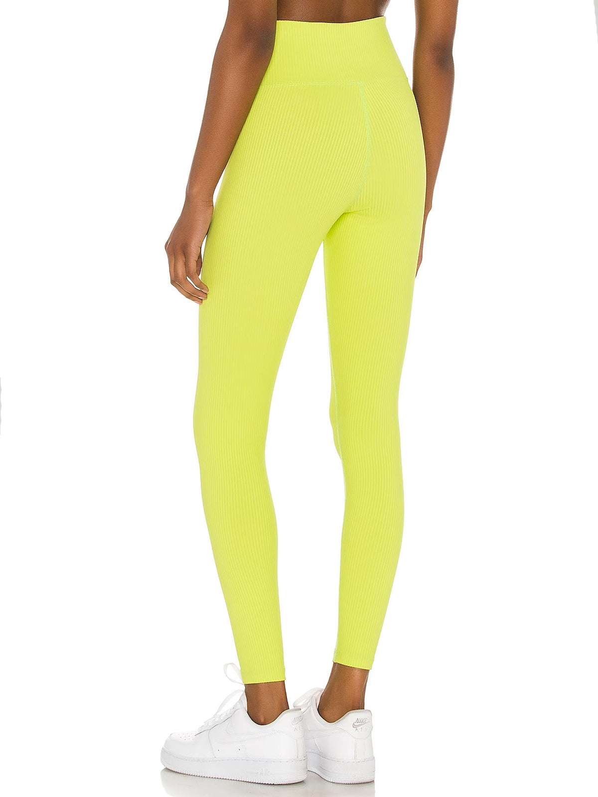 Cyber Lime Ribbed Veronica Leggings