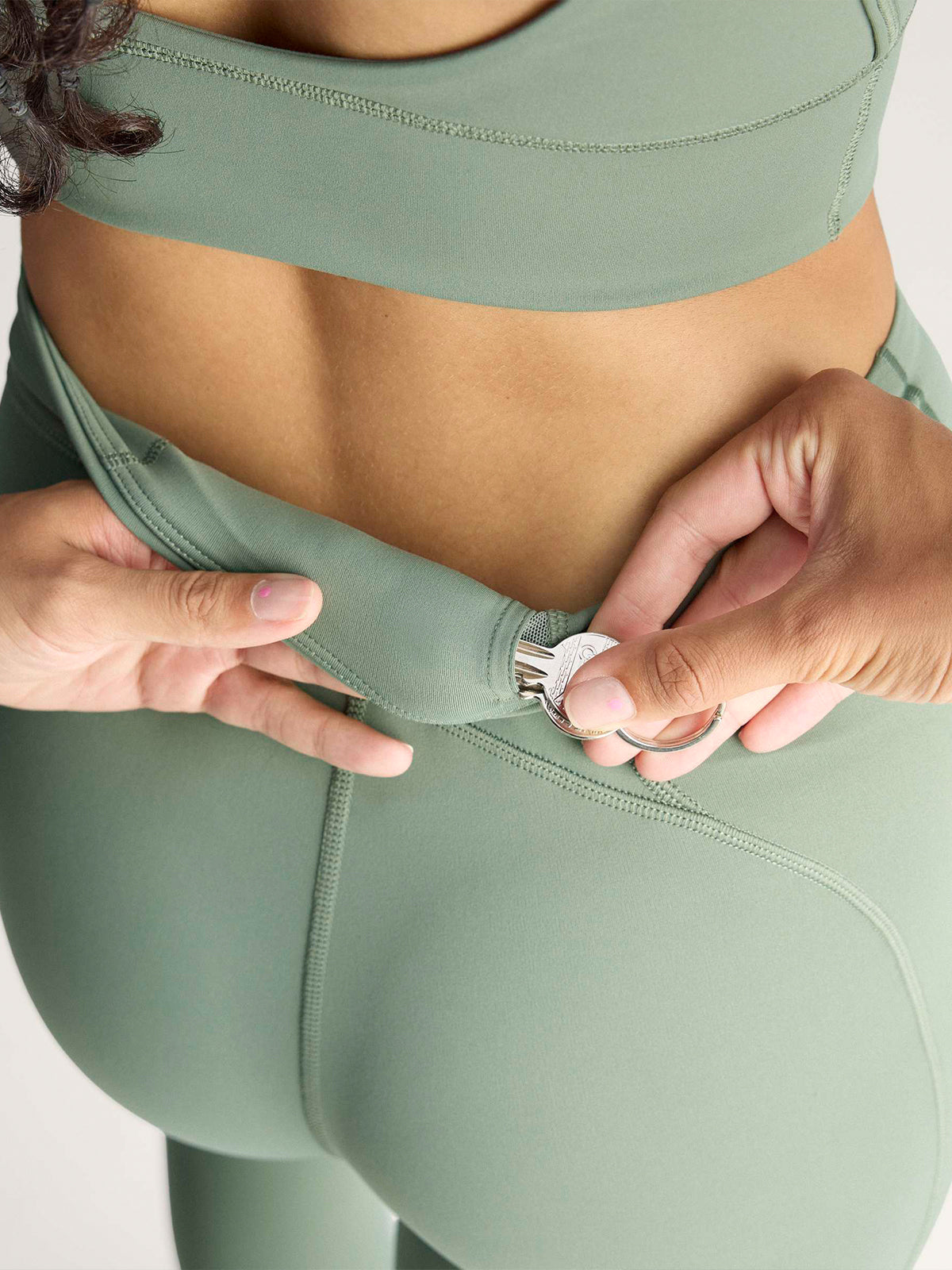Stone Green TruePurpose 7/8 Training Leggings