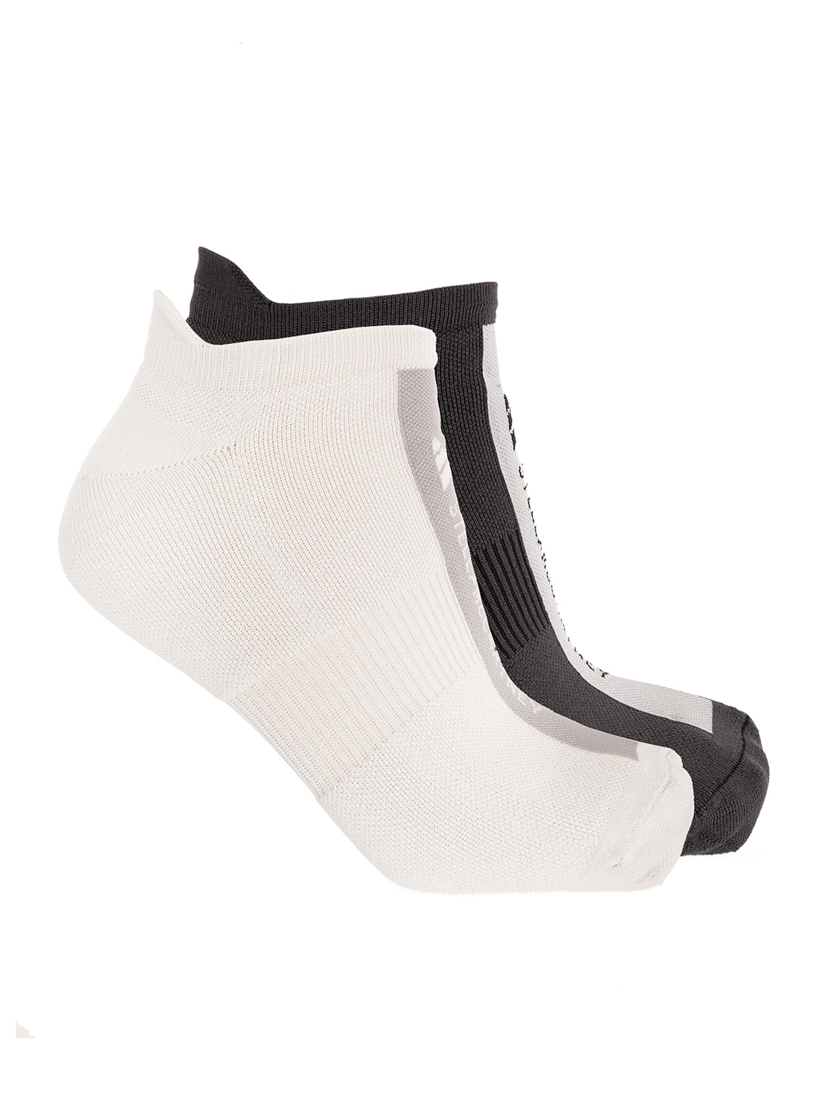 Dark grey and off white Low Socks 2 Pack