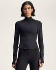 Black TruePurpose Midlayer Zip Training Jacket