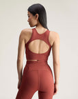 Burnt Sienna TruePurpose Cropped Sleeveless Training Top