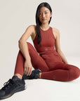 Burnt Sienna TruePurpose Cropped Sleeveless Training Top