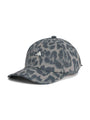 Dove Grey and Carbon Leopard Print Running Cap