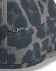 Dove Grey and Carbon Leopard Print Running Cap