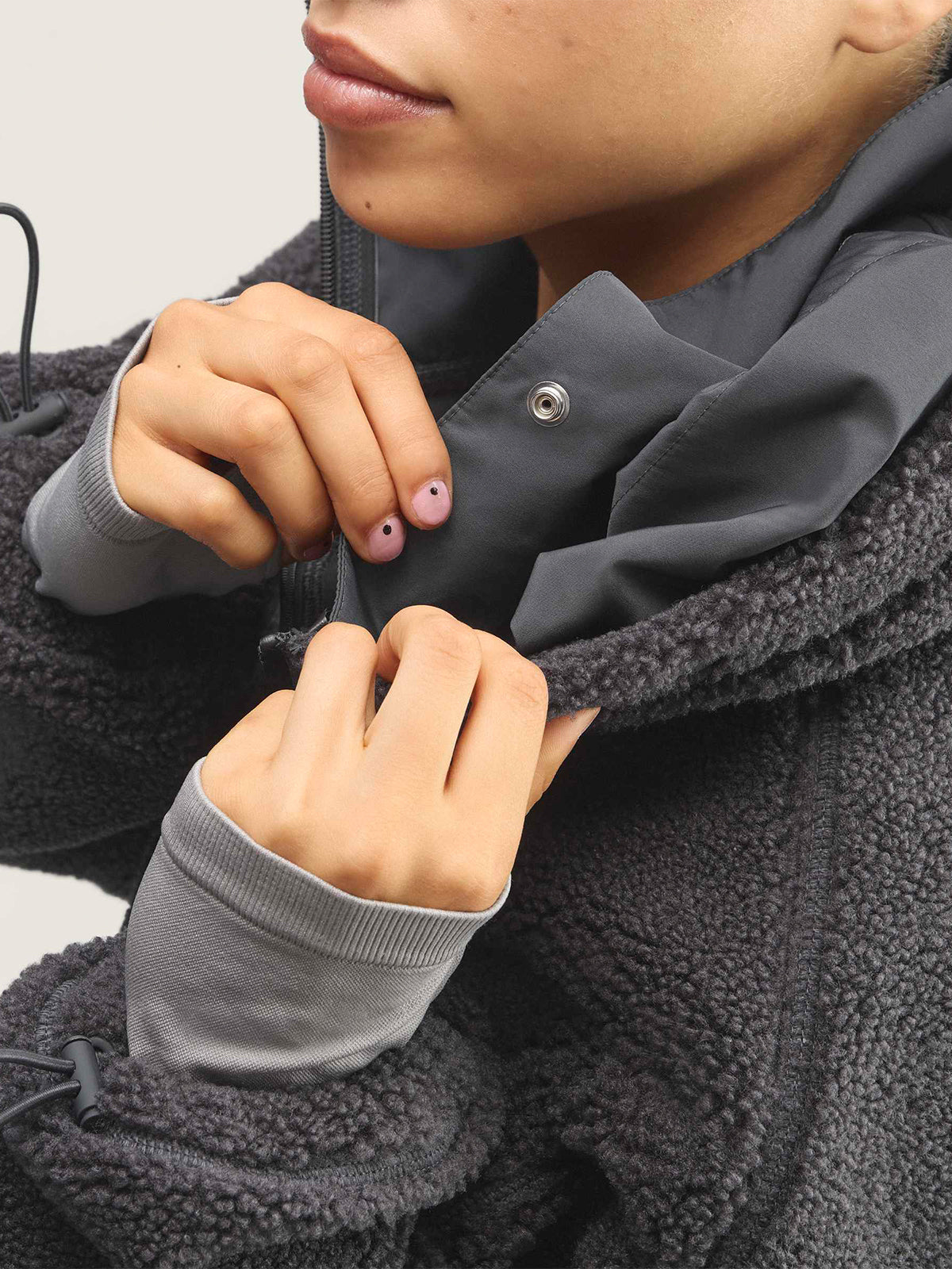 Carbon Grey Full-Zip Winter Fleece
