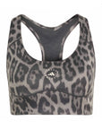 Dove Grey Carbon Leopard Print Prime Lift Medium Impact Training Bra