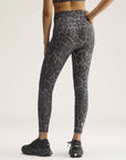 Dove Grey Carbon Leopard Print TruePurpose 7/8 Training Leggings