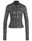 Dove Grey Carbon Leopard Print TruePurpose Midlayer Zip Training Jacket