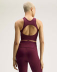 Maroon TruePurpose Cropped Sleeveless Training Top