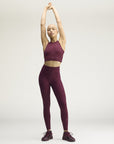 Maroon TruePurpose Cropped Sleeveless Training Top