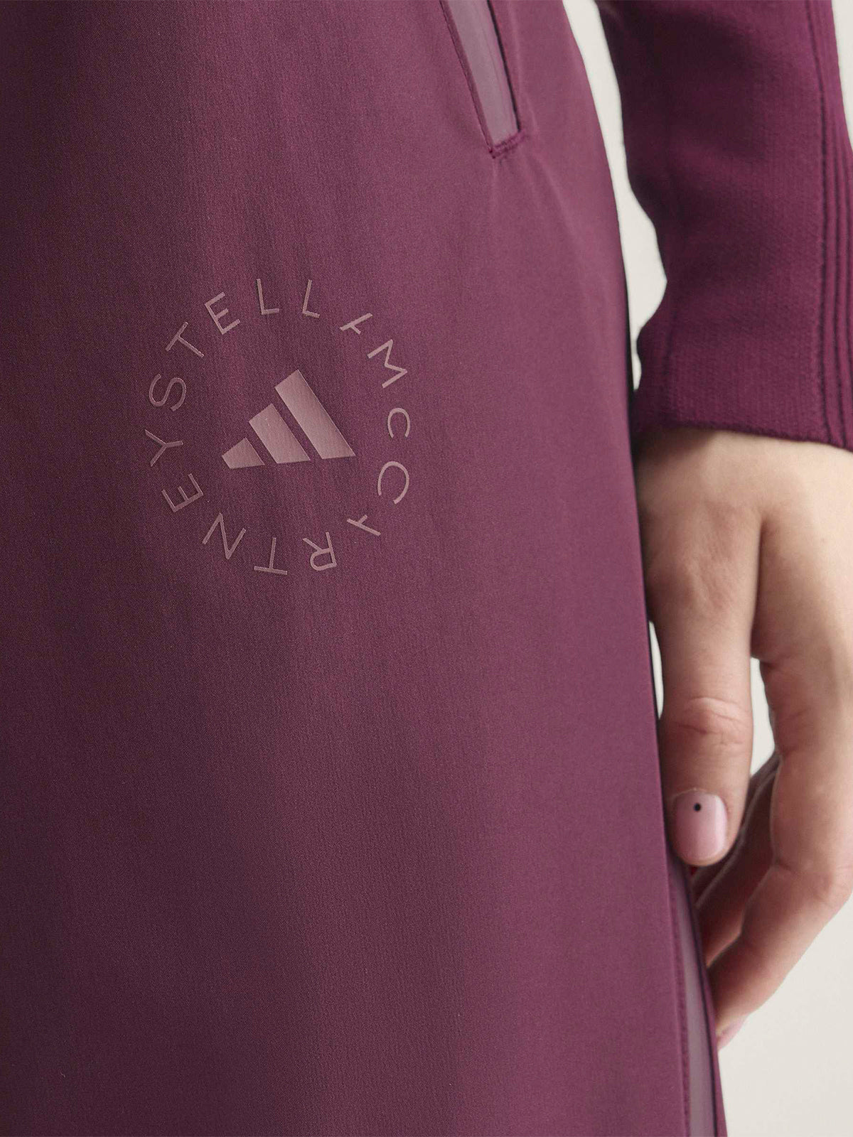 Maroon Zip Track Pants
