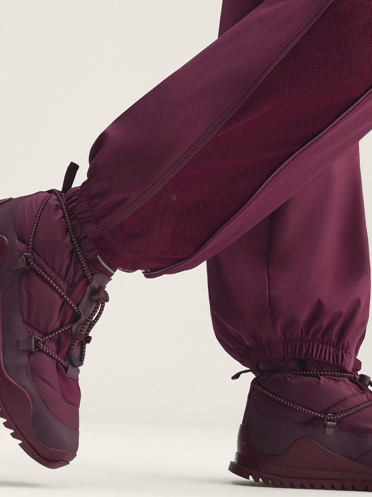 Maroon Zip Track Pants