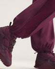 Maroon Zip Track Pants