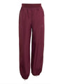 Maroon Zip Track Pants