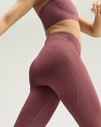 Quiet Crimson TruePurpose 7/8 Training Leggings