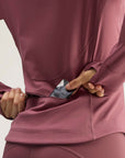 Quiet Crimson TruePurpose Midlayer Zip Training Jacket