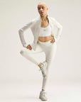 White and Orbit Grey Leopard Print TruePurpose 7/8 Training Leggings