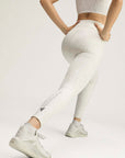 White and Orbit Grey Leopard Print TruePurpose 7/8 Training Leggings