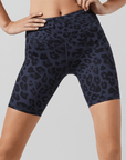 Grey Stone Leopard Ashlyn Shorts