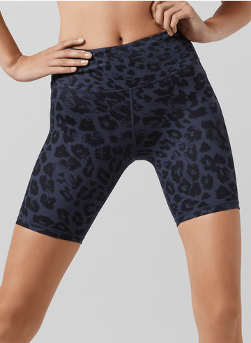 Grey Stone Leopard Ashlyn Shorts