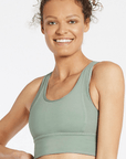 Sage Bend And Flow Sports Bra