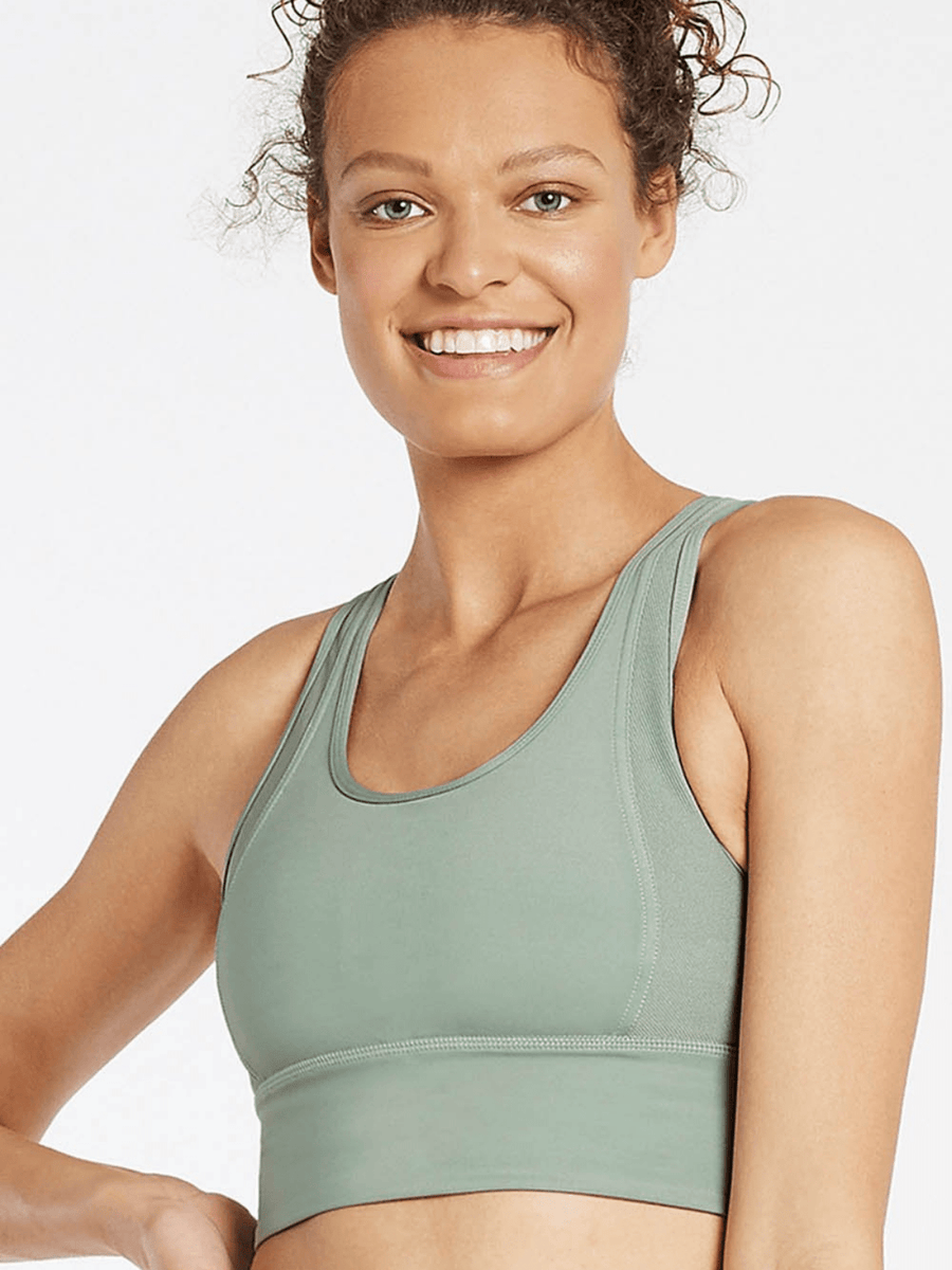 Sage Bend And Flow Sports Bra