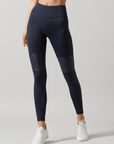 Ink Blue Marina Coated Leggings