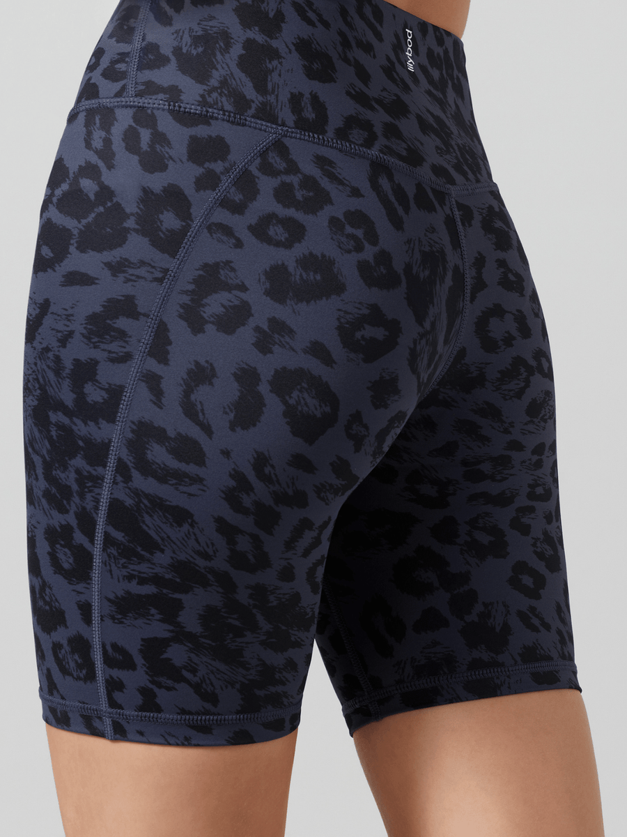 Grey Stone Leopard Ashlyn Shorts