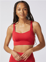 Fire Red Rebel Sports Bra