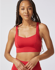 Fire Red Rebel Sports Bra