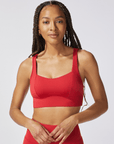 Fire Red Rebel Sports Bra