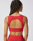 Fire Red Rebel Sports Bra