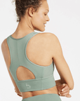 Sage Bend And Flow Sports Bra