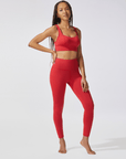 Fire Red Rebel Sports Bra