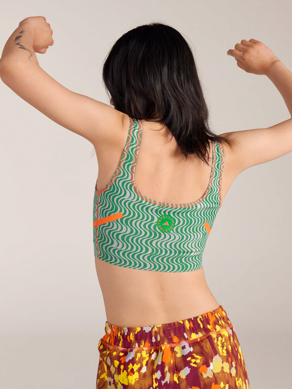 Green Printed TruePurpose Sports Bra