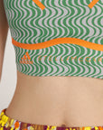 Green Printed TruePurpose Sports Bra