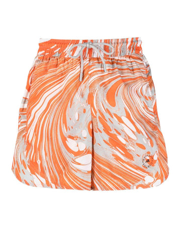 Orange Print TruePace Training Shorts