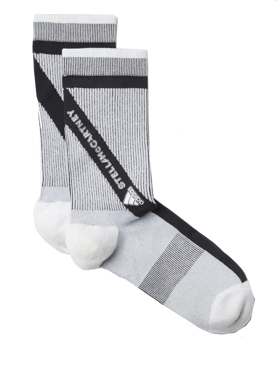 White and Black Crew Socks