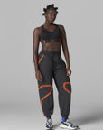 Black and Orange TruePace High Support Sports Bra