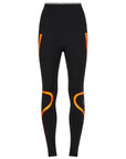 Black and Orange TruePace Long Leggings