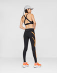 Black and Orange TruePace Long Leggings