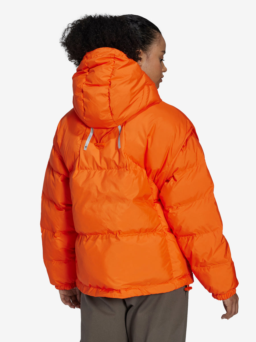 Orange Pull On Puffer Jacket