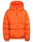 Orange Pull On Puffer Jacket
