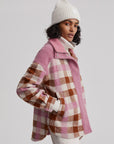 Caramel Midi Check Alma Jacket