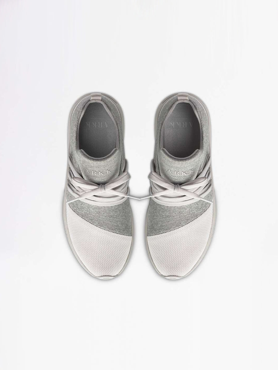 Raven Mesh S-E15 Grey Melange White Sneakers