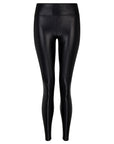 Black High Rise Lustrous Legging