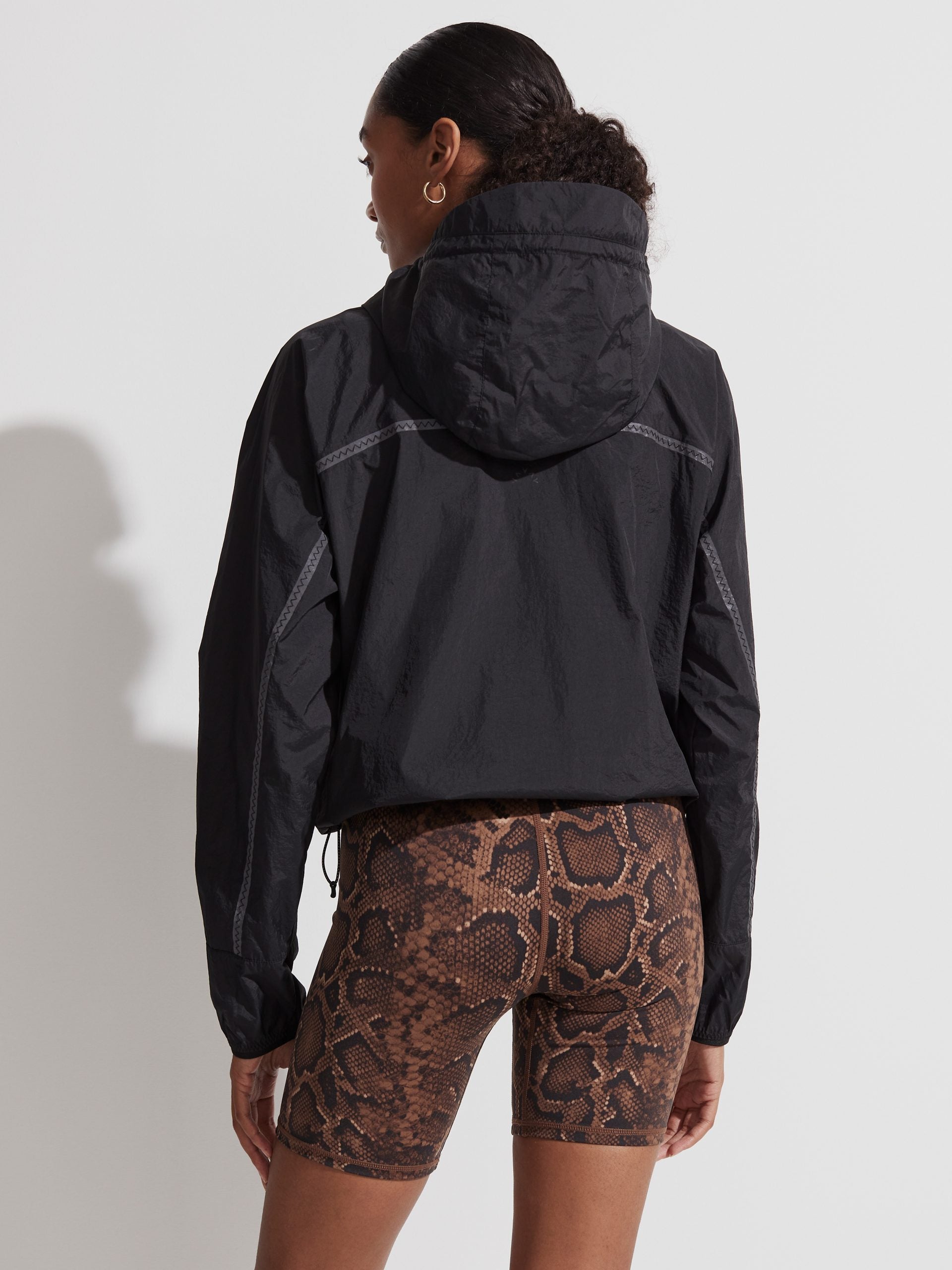Black Terrace Windbreaker Jacket